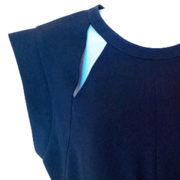 BCBG  Little Black Dress with Mesh Inserts Size 6 - Picture 2 of 3